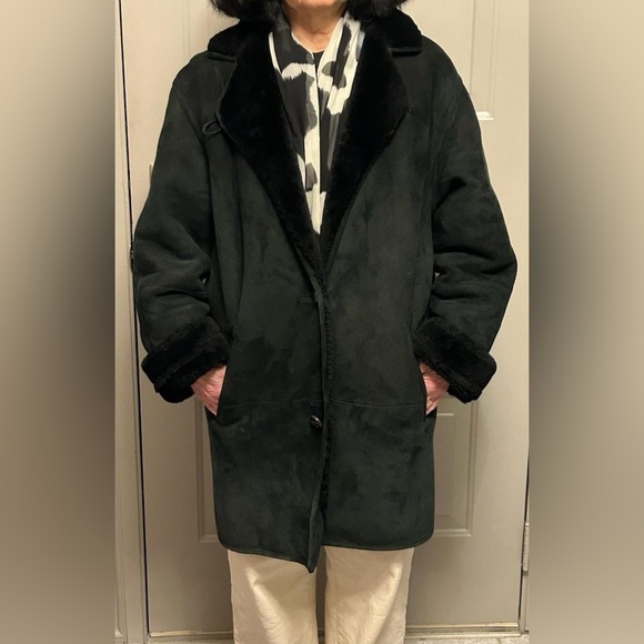 Shearling Coat vintage 100% lambskin - Picture 14 of 16